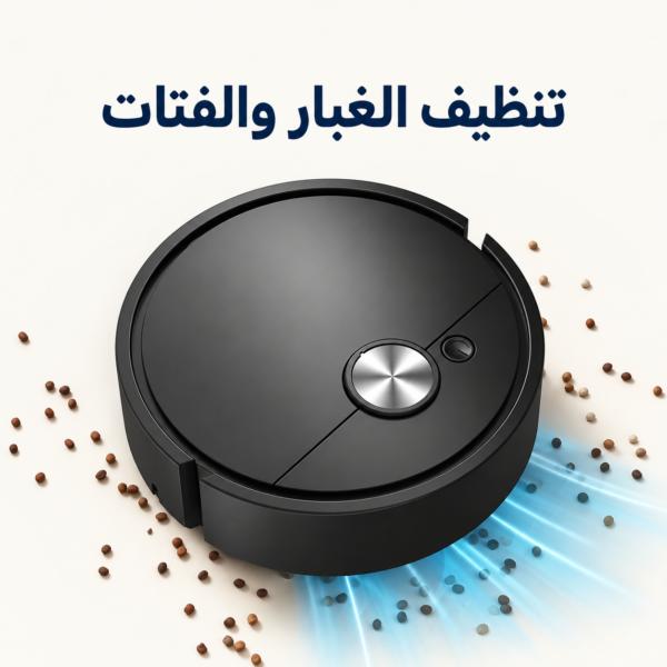 تنظيف الغبار بالروبوت الملون